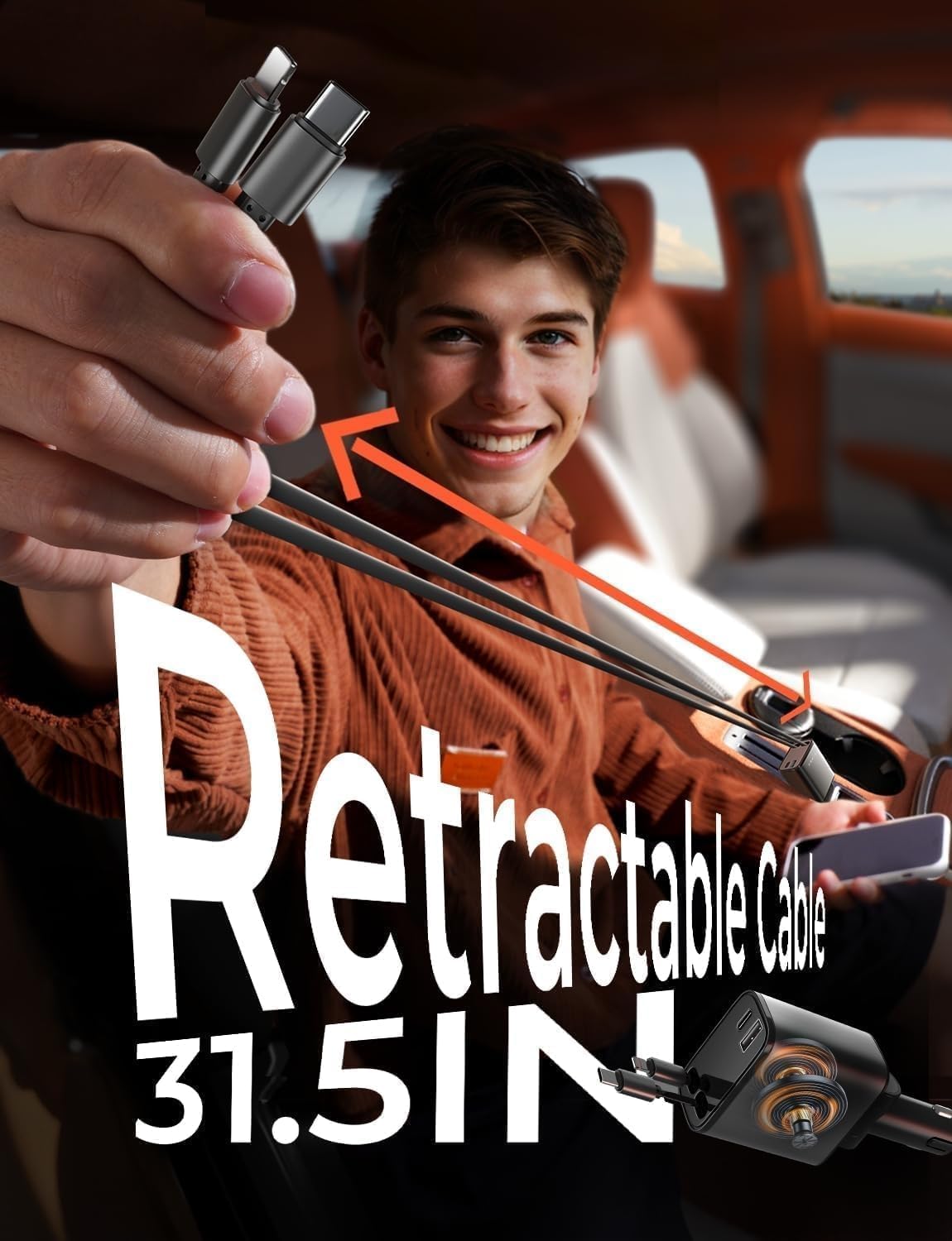 Premium Retractable Car Charger™