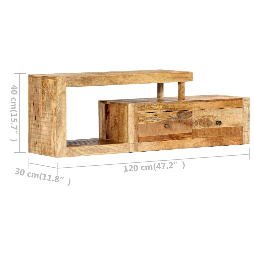 vidaXL TV Stand TV Unit Sideboard Home TV Console Media Unit Solid Mango Wood-2
