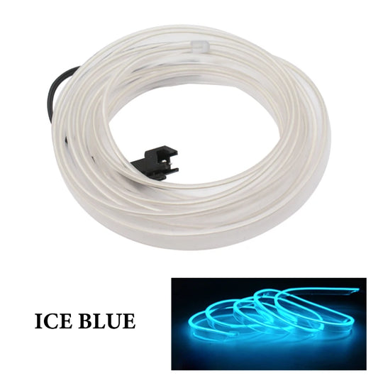 1M/2M/3M/5M Car Interior Lighting LED Strip Decoration Garland Wire RopeTube Line flexible Neon Light car products interior part